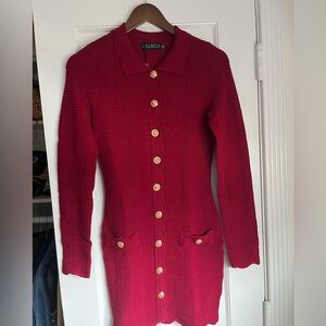 Balboa Red knit dress M